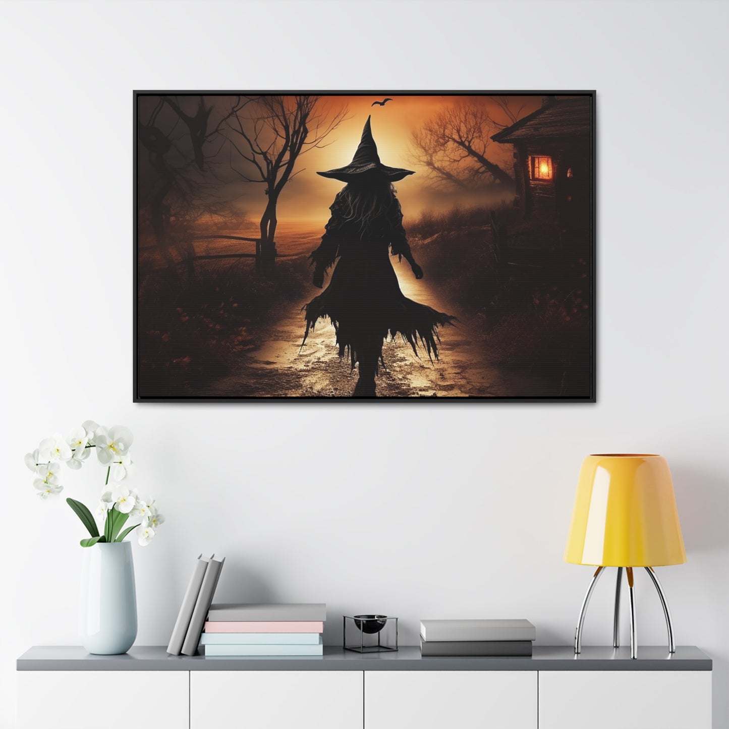 Halloween Witch Gallery Art Canvas Wraps, Horizontal Frame