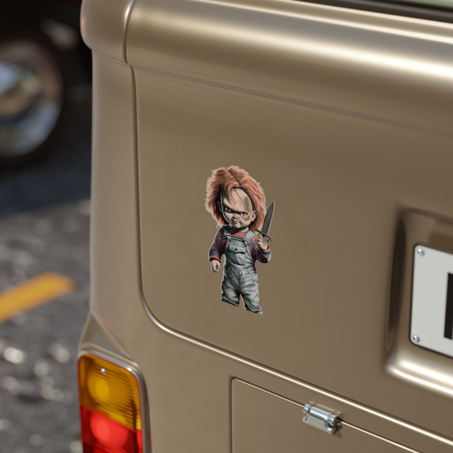 Chucky Transparent Outdoor Stickers, Die-Cut, 1pcs