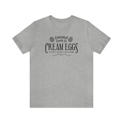 Cottontail Candy Co  Cream Eggs  Unisex Jersey Short Sleeve Tee