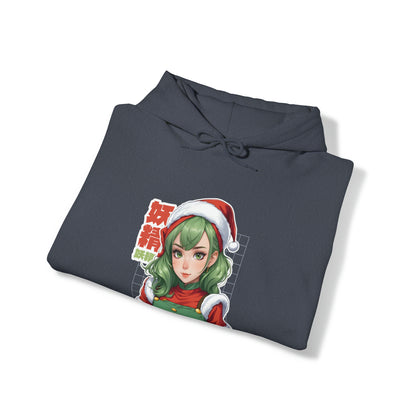 Anime Christmas Elf  Unisex Heavy Blend™ Hooded Sweatshirt