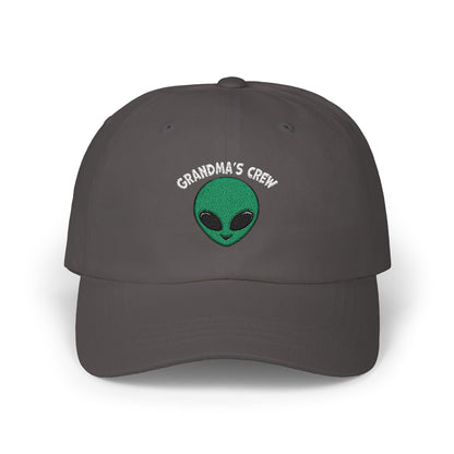 Grandma's Crew Alien Dad Cap - Fun and Casual Embroidered Hat