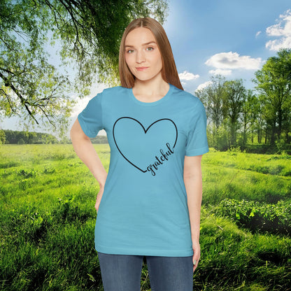 Grateful Heart  Unisex Jersey Short Sleeve Tee