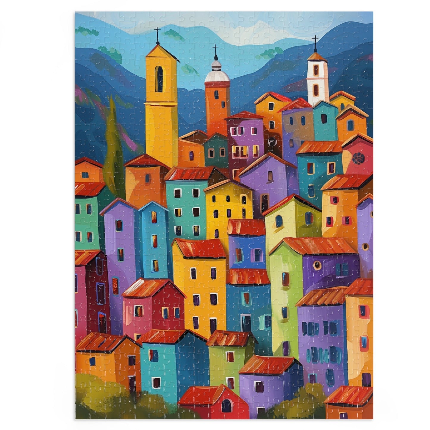 Italian Village Jigsaw Puzzle (30, 110, 252, 500,1000-Piece)