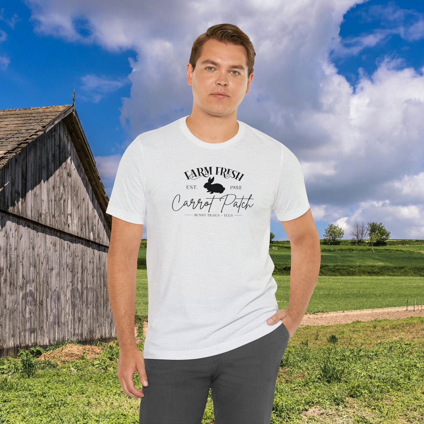 Farm Fresh  Carrot Patch   Unisex Jersey Short Sleeve Tee