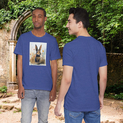 Child's Drawing of a Bunny Rabbit   Unisex Jersey Short Sleeve Tee