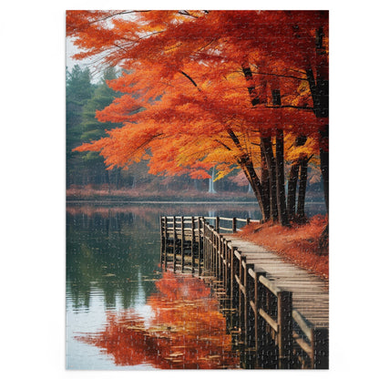 The Lake in the Fall Jigsaw Puzzle (30, 110, 252, 500,1000-Piece)