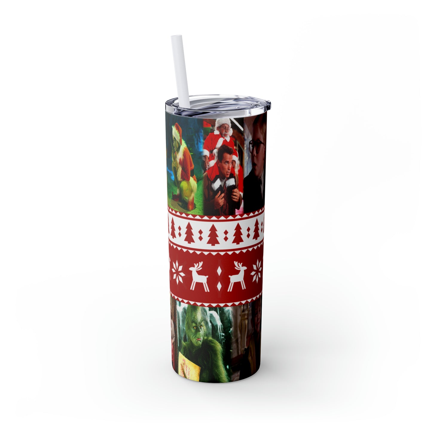 Christmas Memories  Skinny Tumbler with Straw, 20oz