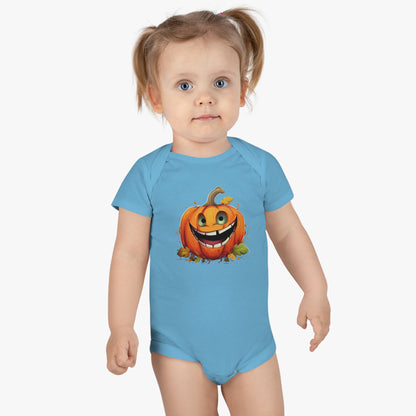 Halloween Pumpkin Baby Short Sleeve Onesie®