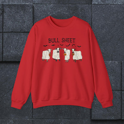 Bull Sheet Cow Sweatshirt, Halloween Shirt,  Heavy Blend™ Crewneck Sweatshirt
