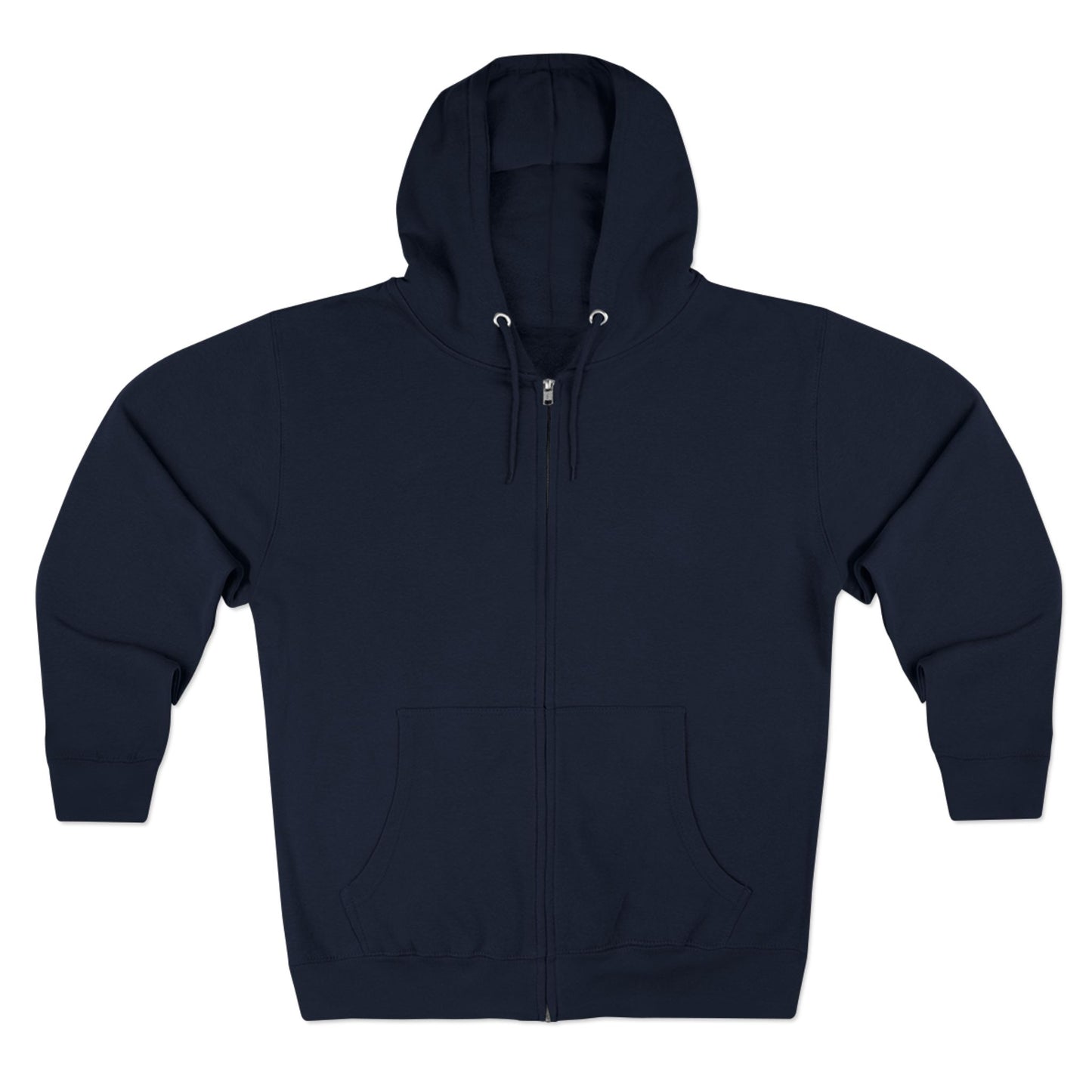 Scary Skull Back Printed Premium Full Zip Hoodie