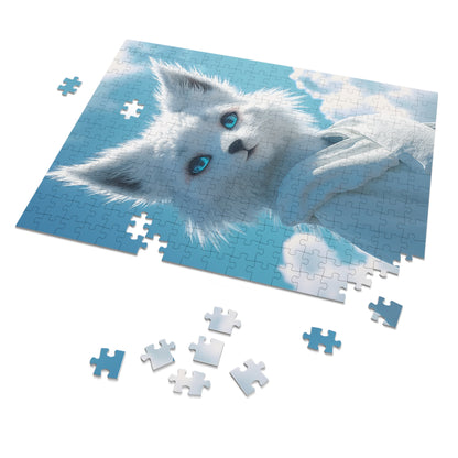 Anime Snow White Fox Jigsaw Puzzle (30, 110, 252, 500,1000-Piece)