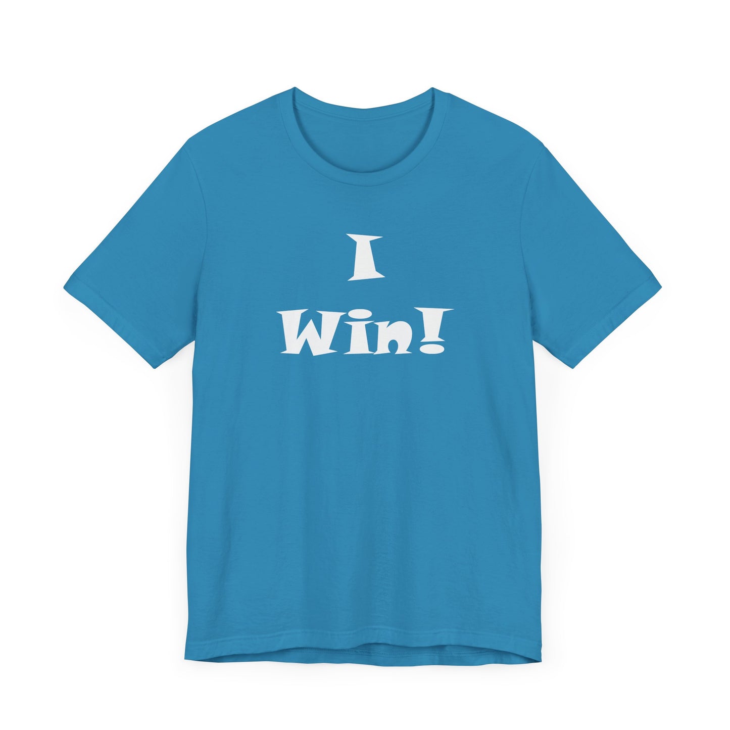 I Win! Unisex Jersey Tee - Perfect for Celebrations and Everyday Wins