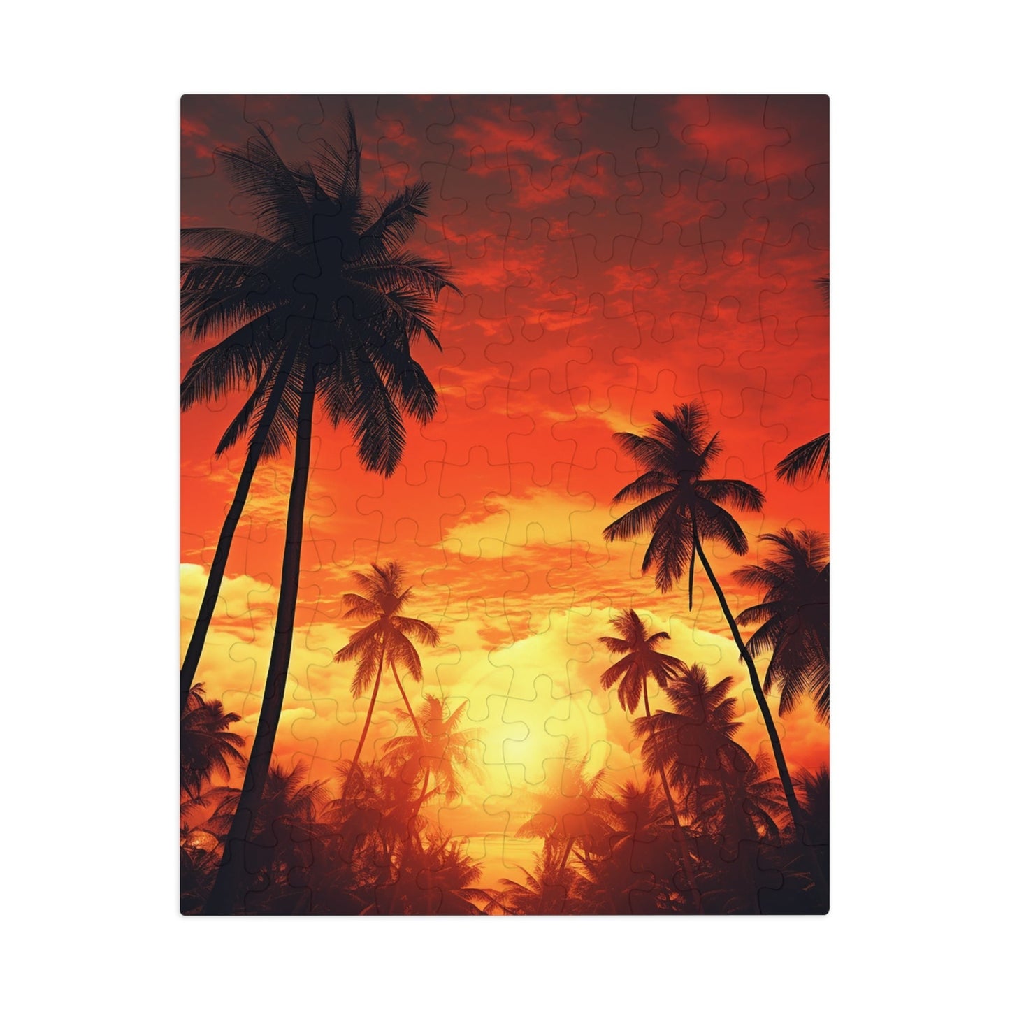 Palm Trees at Sunset Jigsaw Puzzle (30, 110, 252, 500,1000-Piece)