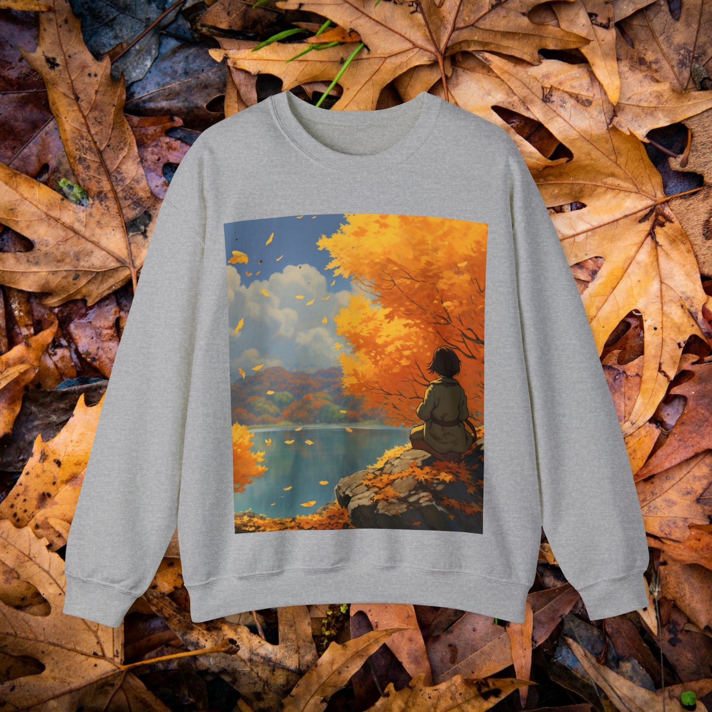 Anime Autumn Unisex Heavy Blend™ Crewneck Sweatshirt