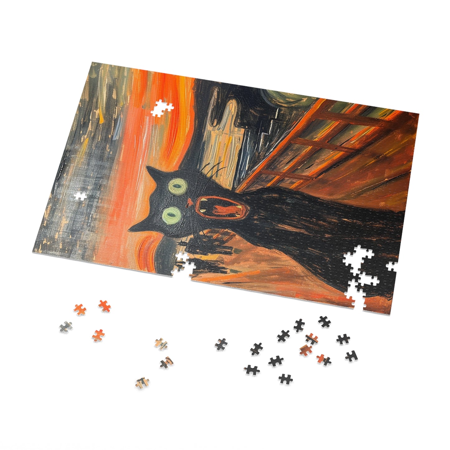 The Cat Scream Jigsaw Puzzle (30, 110, 252, 500,1000-Piece)