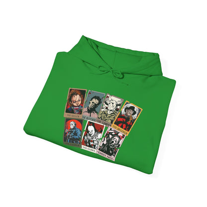 Horror Friends Tarot Cards Unisex Heavy Blend™ Hooded Sweatshirt