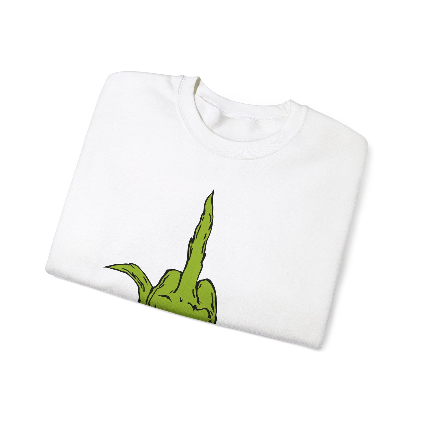 The Grinch Middle Finger!  Unisex Heavy Blend™ Crewneck Sweatshirt