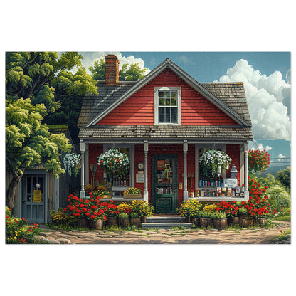 Little Red Country Store  Jigsaw Puzzle (30, 110, 252, 500,1000-Piece)