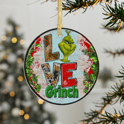 Grinch LOVE  Acrylic Ornaments