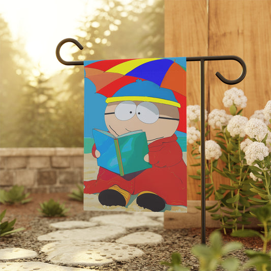 Beach Cartman Reading  Garden & House Banner