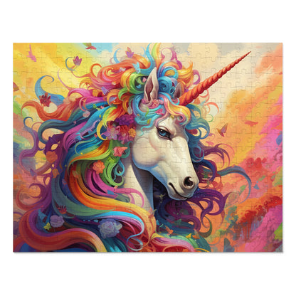 Colorful Unicorn  Jigsaw Puzzle (30, 110, 252, 500,1000-Piece)