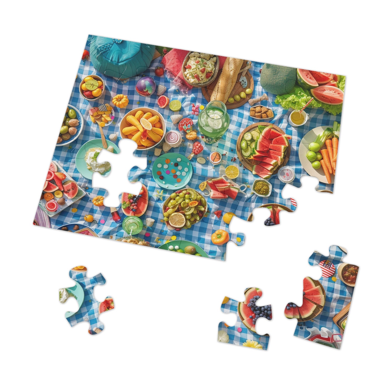 Summer Picnic  Jigsaw Puzzle (30, 110, 252, 500,1000-Piece)