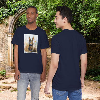 Child's Drawing of a Bunny Rabbit   Unisex Jersey Short Sleeve Tee