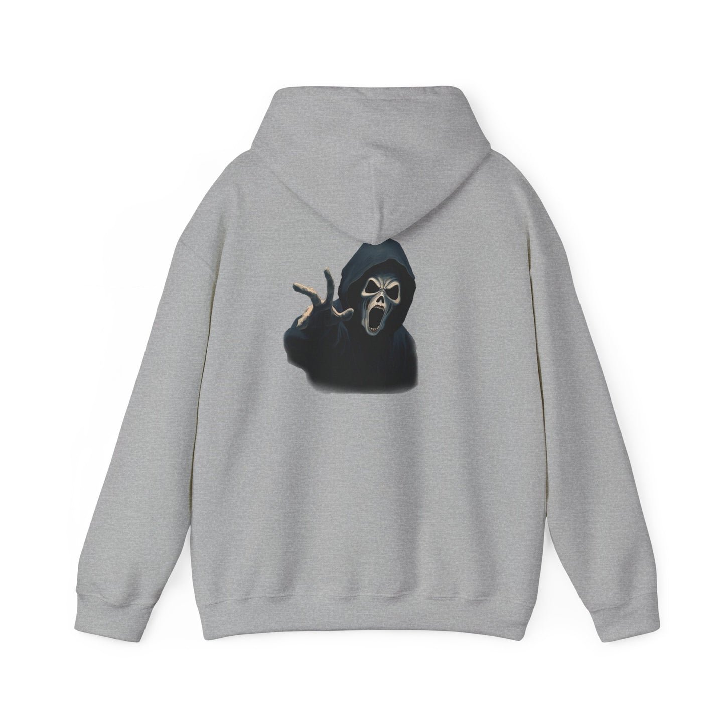 Scary Creeper Back Print Hoodie Sweatshirt