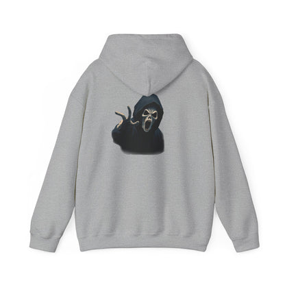 Scary Creeper Back Print Hoodie Sweatshirt