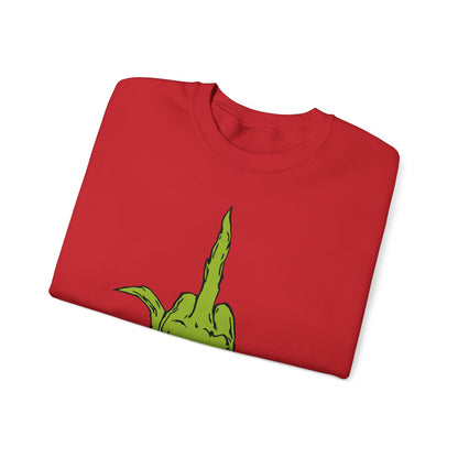 The Grinch Middle Finger!  Unisex Heavy Blend™ Crewneck Sweatshirt