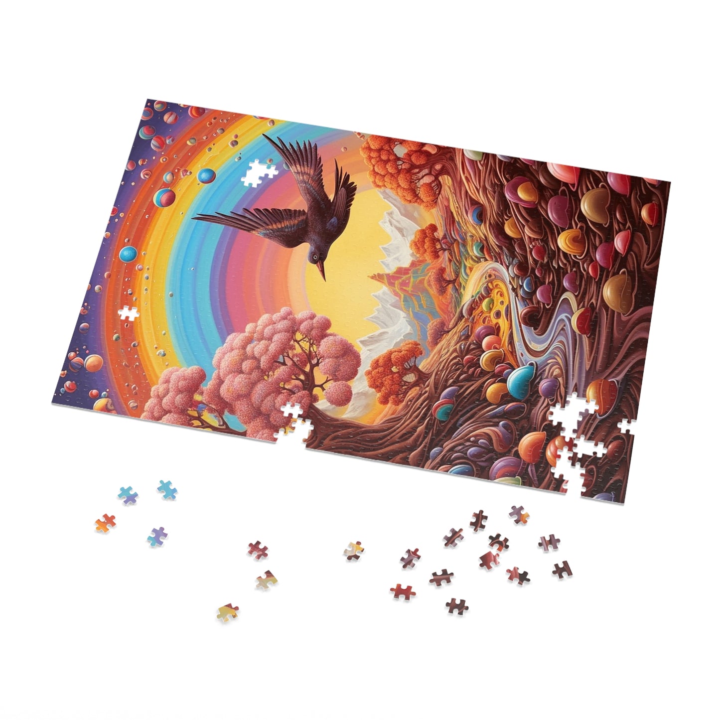 Chocolate River in the Candy Valley  Jigsaw Puzzle (30, 110, 252, 500,1000-Piece)