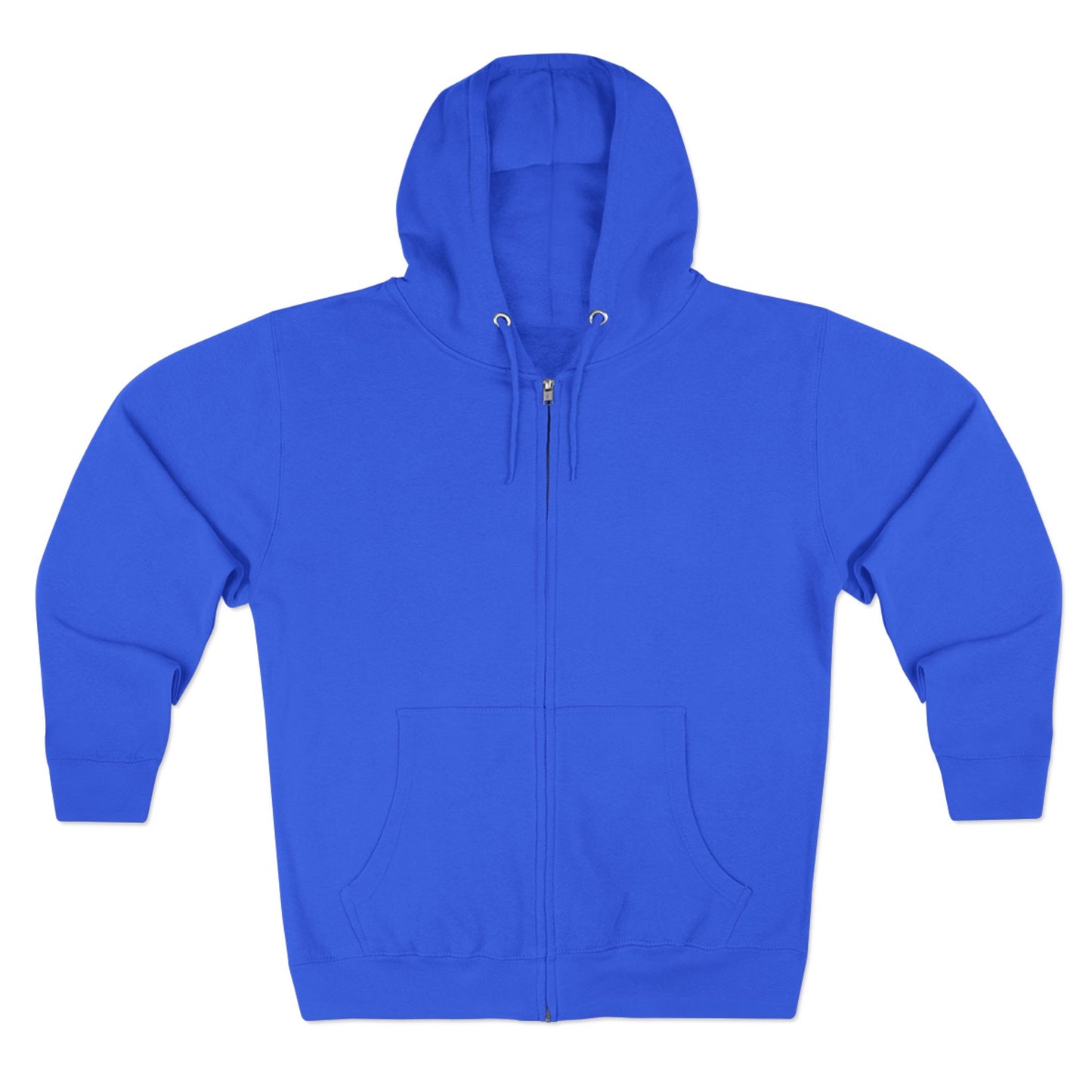 Scary Skull Back Printed Premium Full Zip Hoodie