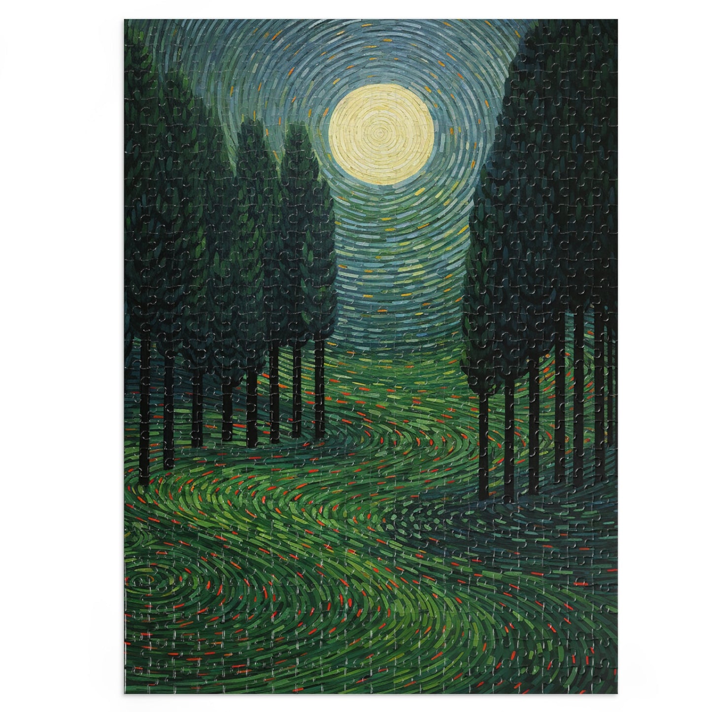 Endless Lawn Painting Jigsaw Puzzle (30, 110, 252, 500,1000-Piece)