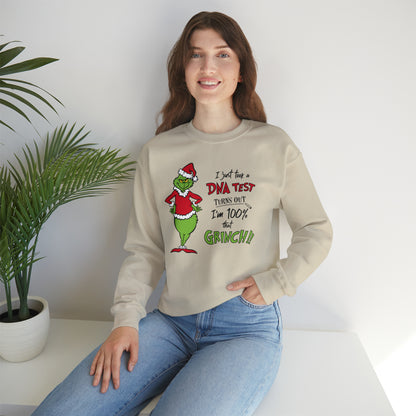 Grinch DNA Results  Unisex Heavy Blend™ Crewneck Sweatshirt