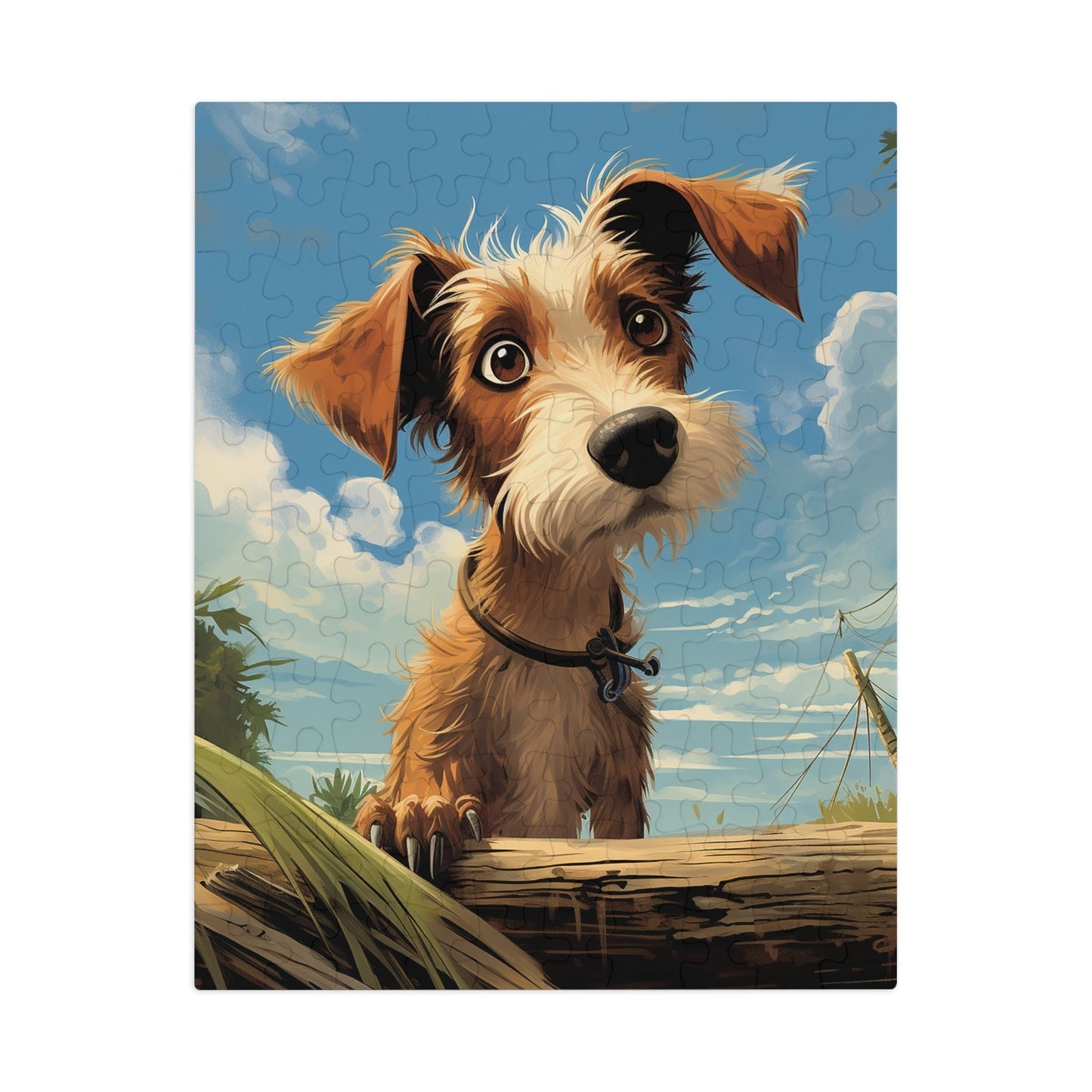 Cute Dog Looking For Home Jigsaw Puzzle (30, 110, 252, 500,1000-Piece)