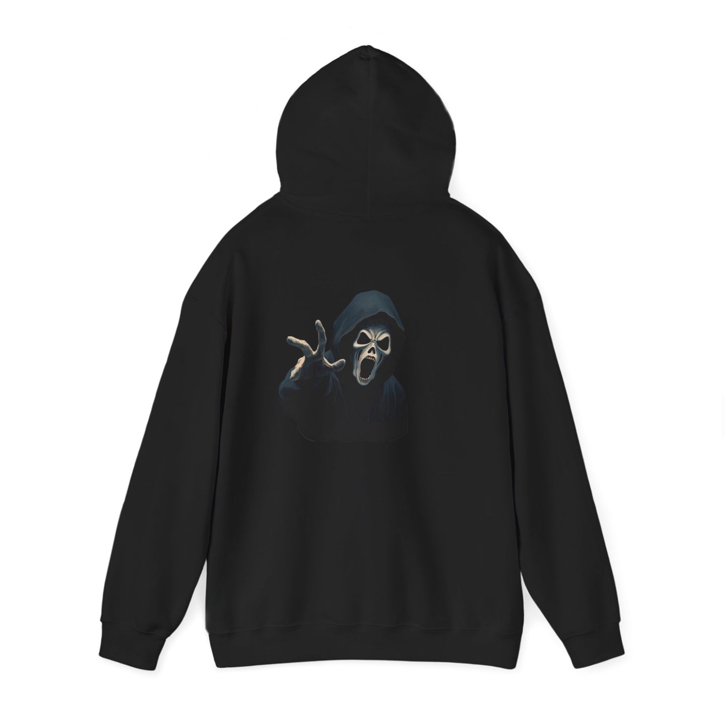 Scary Creeper Back Print Hoodie Sweatshirt