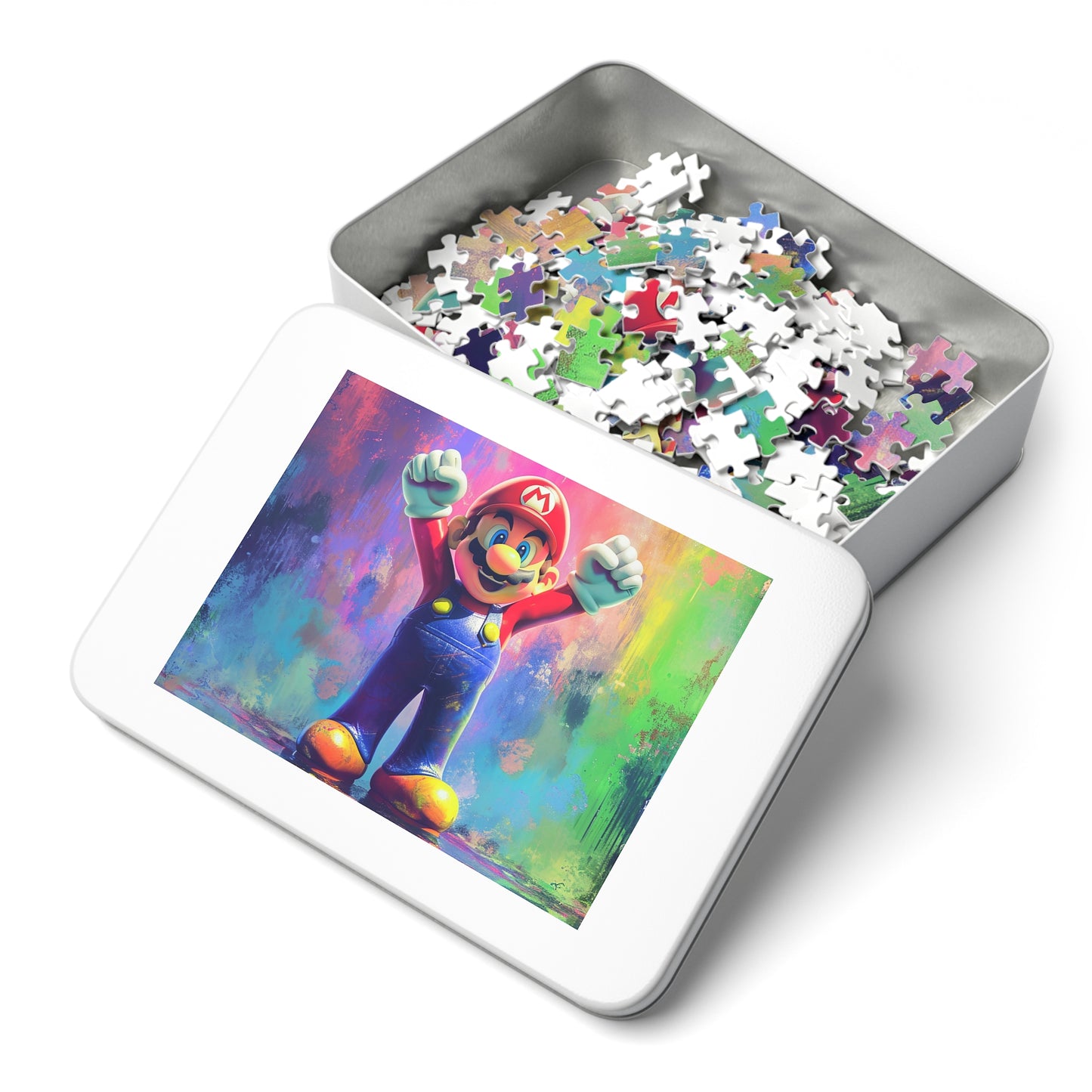 Watercolor Mario Jigsaw Puzzle (30, 110, 252, 500,1000-Piece)