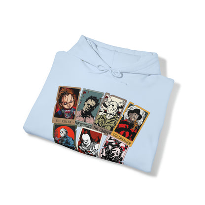 Horror Friends Tarot Cards Unisex Heavy Blend™ Hooded Sweatshirt