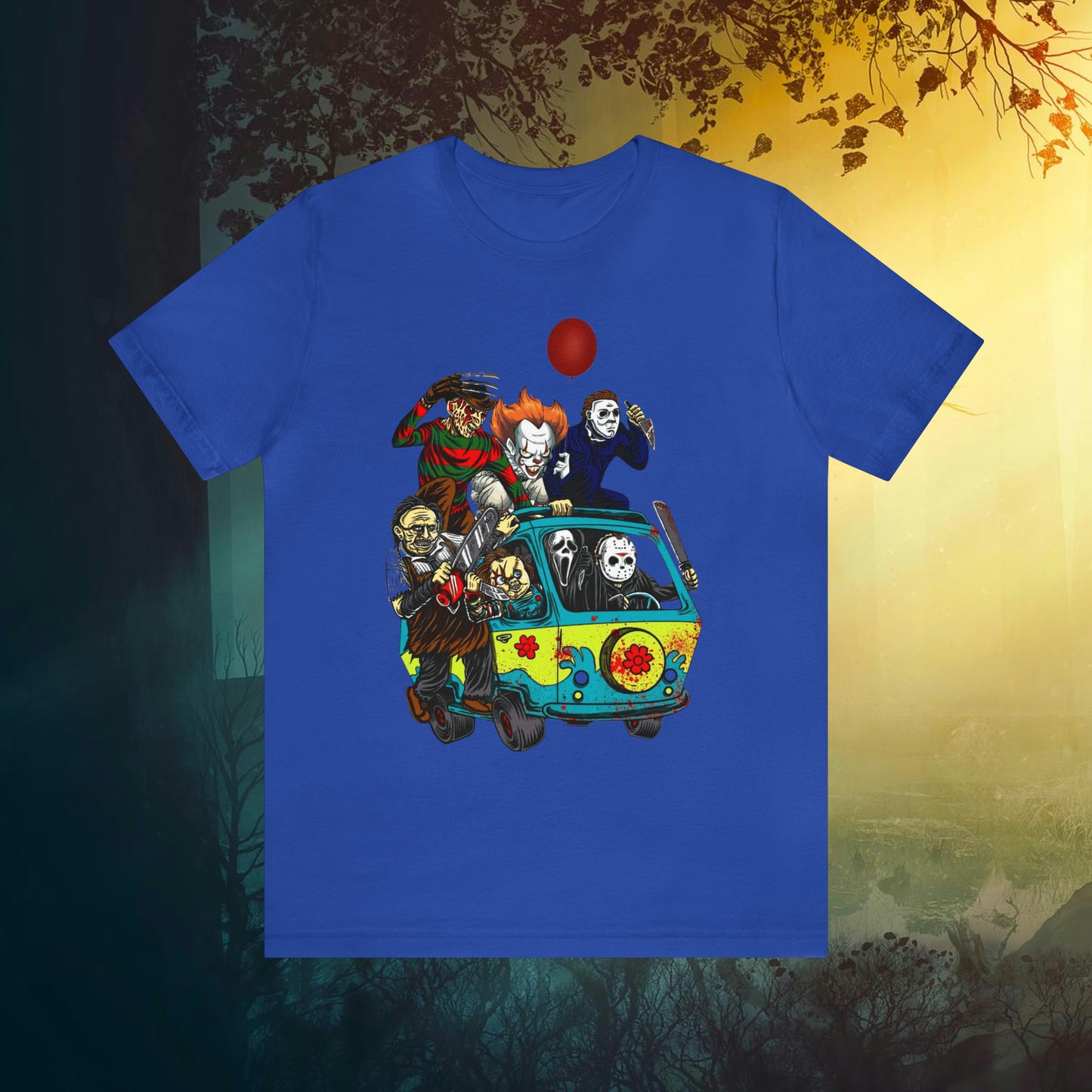 Horror Mystery Machine Unisex Jersey Short Sleeve Tee