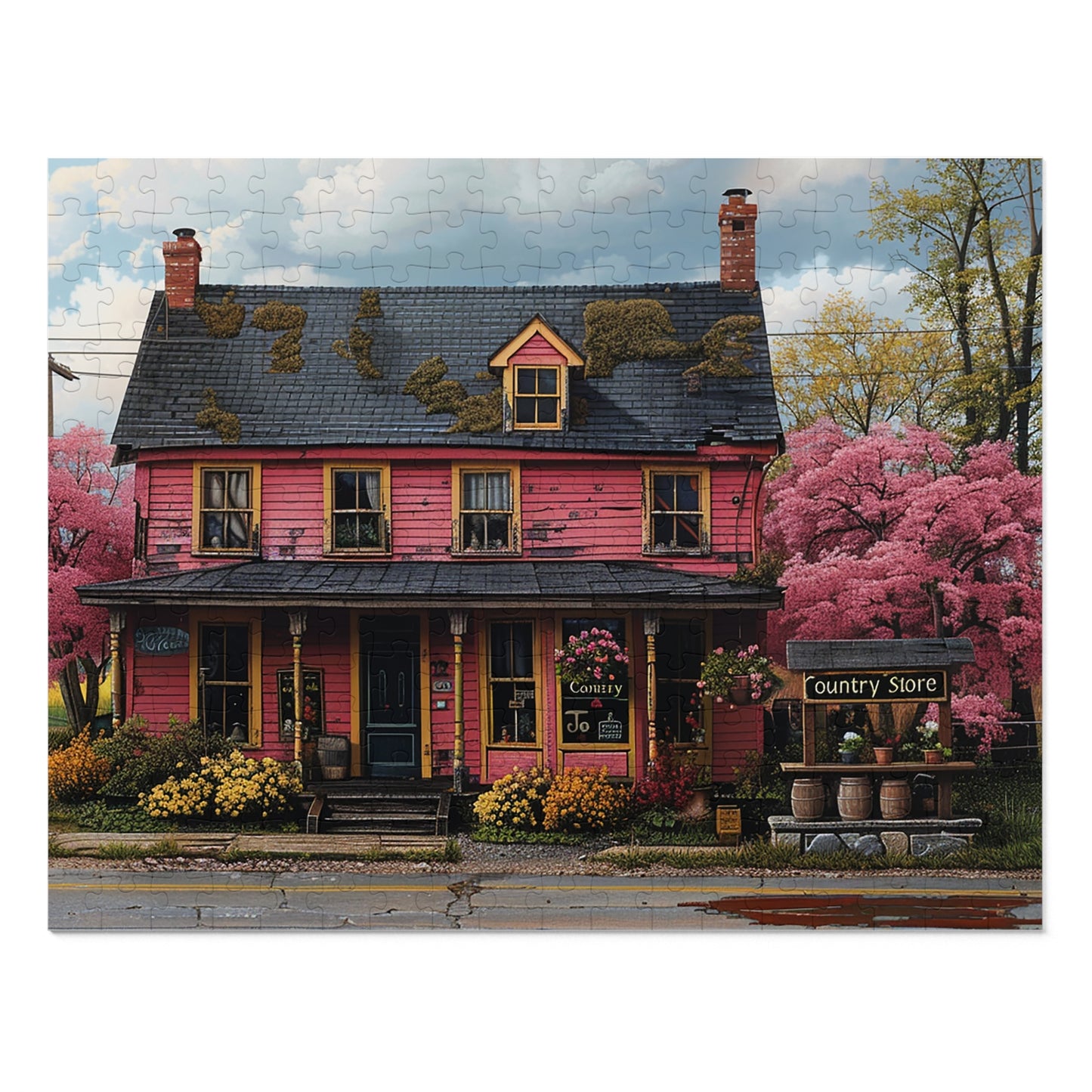 Country Store in Spring  Jigsaw Puzzle (30, 110, 252, 500,1000-Piece)