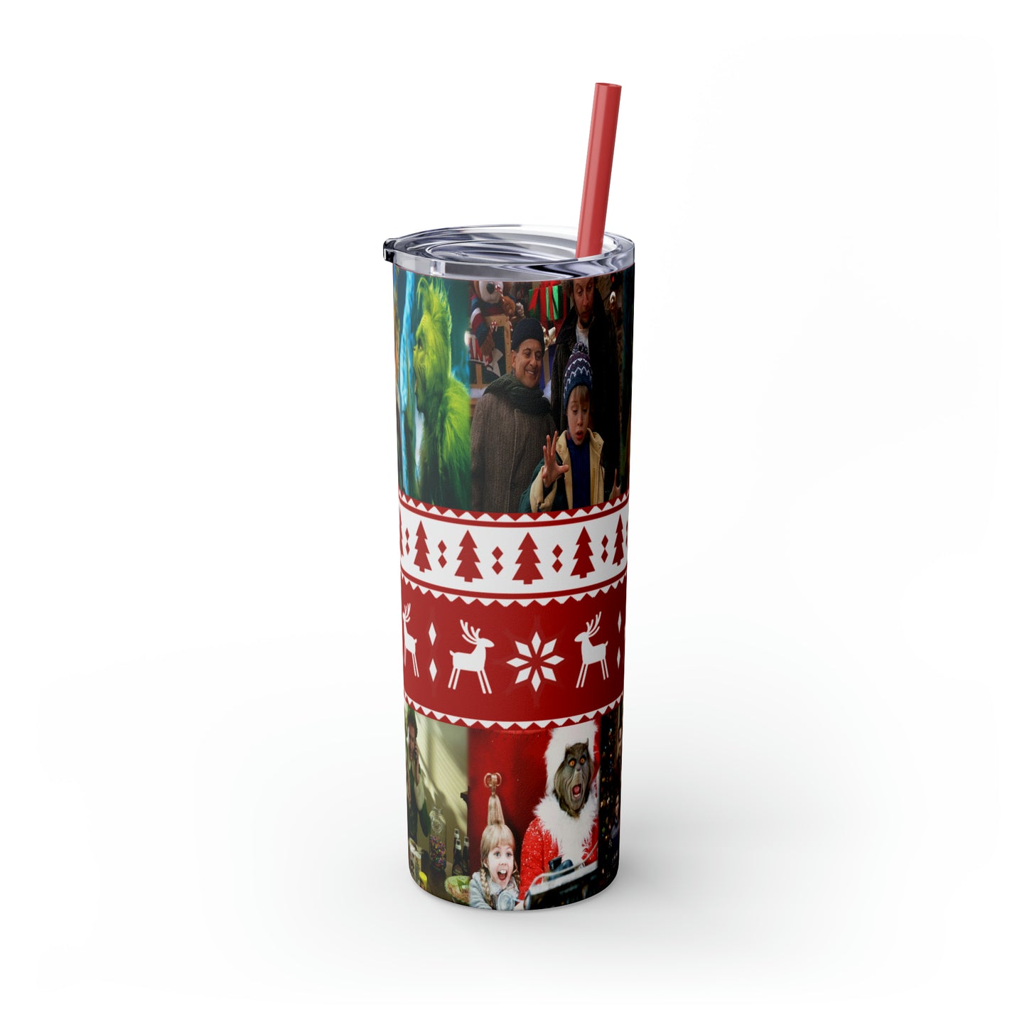 Christmas Memories  Skinny Tumbler with Straw, 20oz