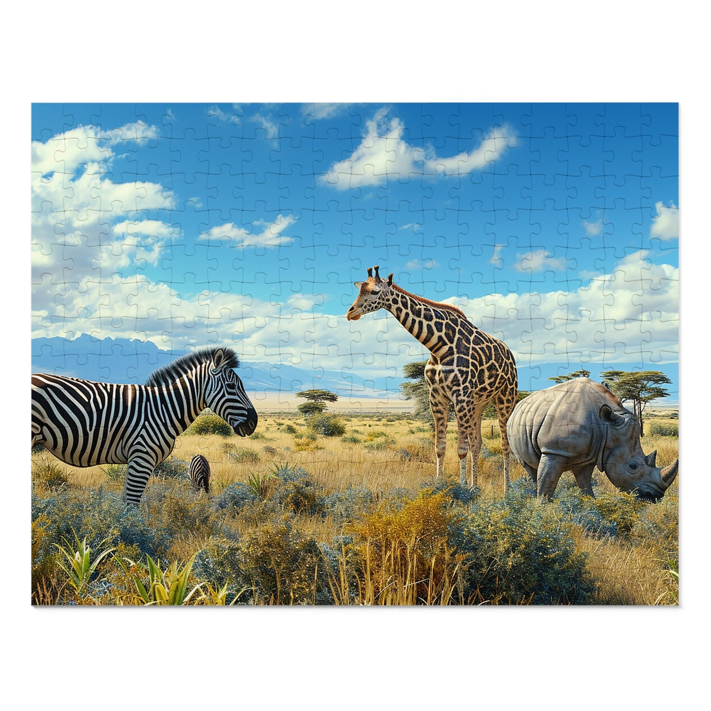 Safari  Jigsaw Puzzle (30, 110, 252, 500,1000-Piece)