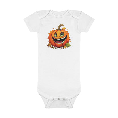 Halloween Pumpkin Baby Short Sleeve Onesie®