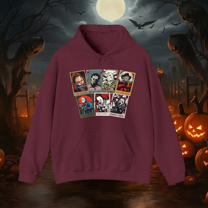 Horror Friends Tarot Cards Unisex Heavy Blend™ Hooded Sweatshirt