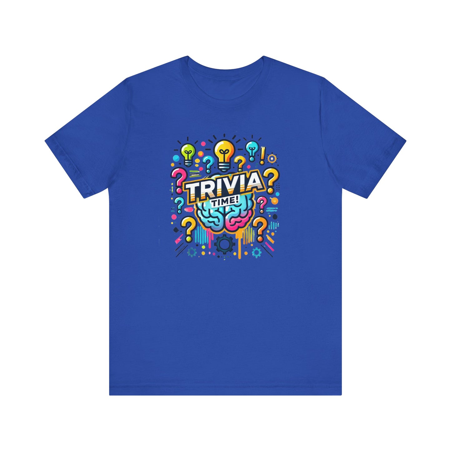 Trivia Time Unisex Short Sleeve Tee - Fun & Colorful Quiz Shirt