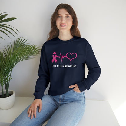 Breast Cancer Support Heavy Blend™ Crewneck Sweatshirt