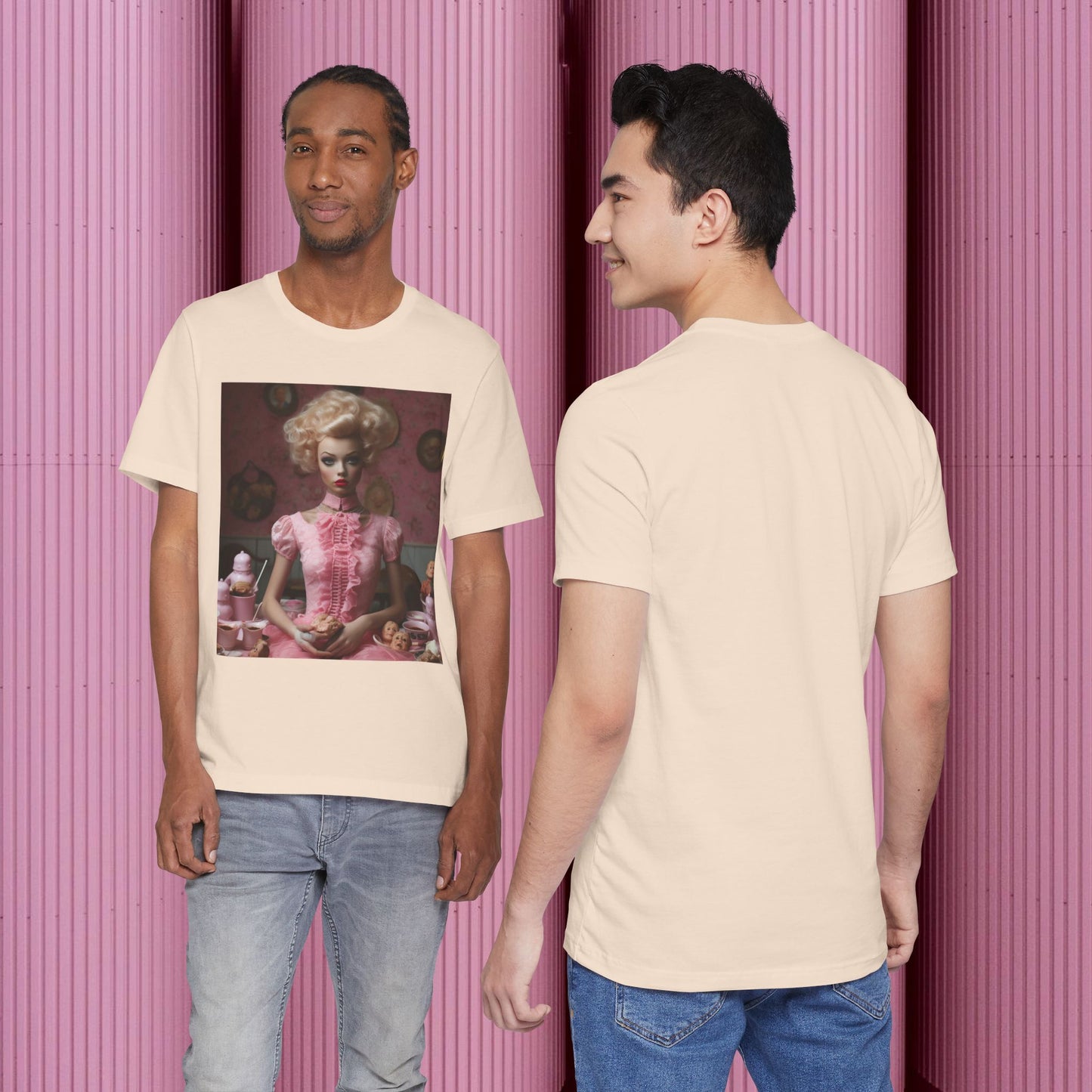 Creepy Barbie Doll Unisex Jersey Short Sleeve Tee
