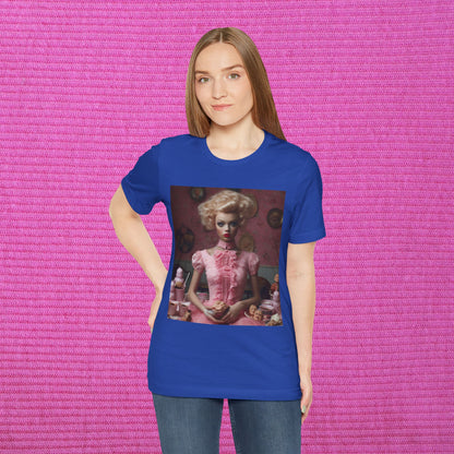 Creepy Barbie Doll Unisex Jersey Short Sleeve Tee
