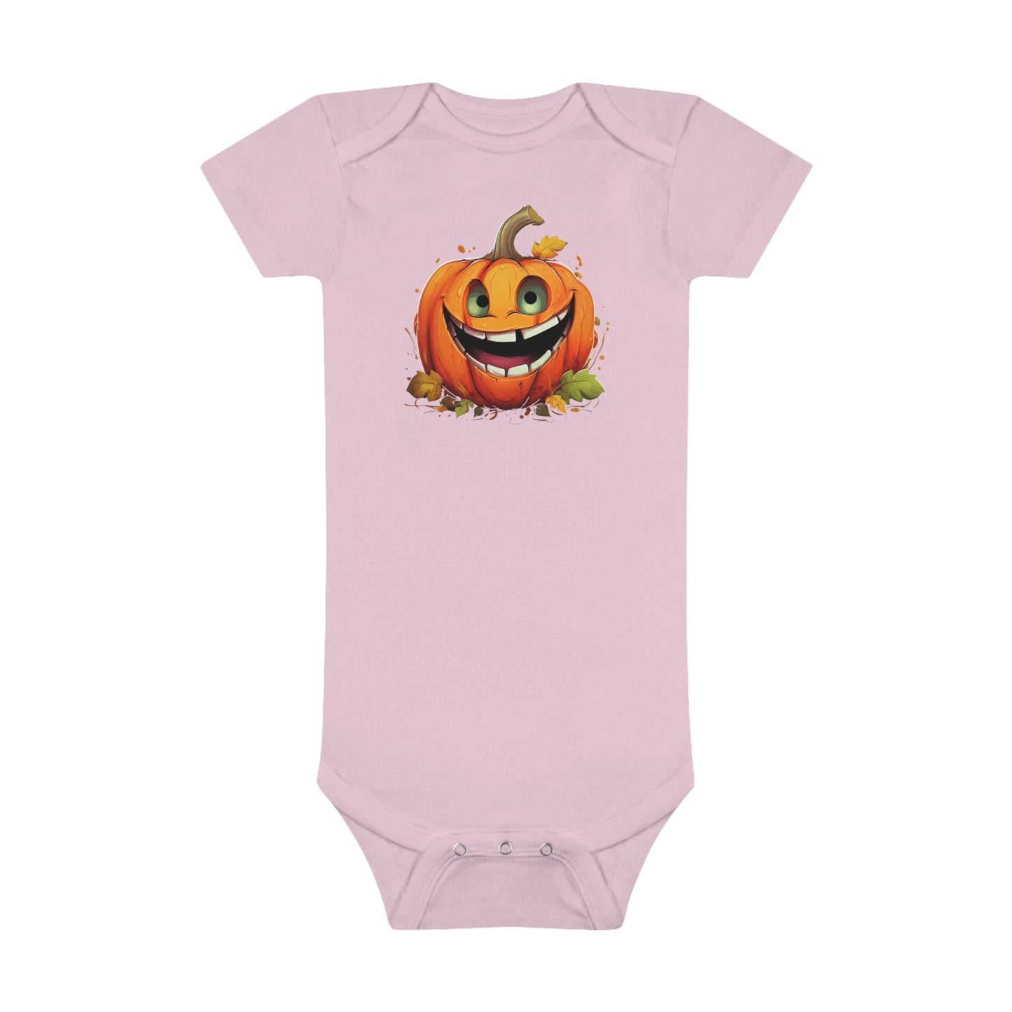 Halloween Pumpkin Baby Short Sleeve Onesie®