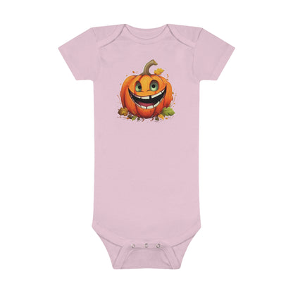 Halloween Pumpkin Baby Short Sleeve Onesie®